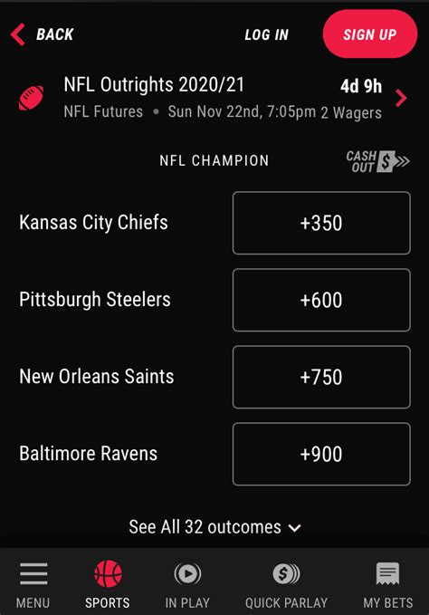 US Betting Odds